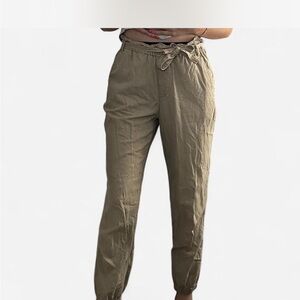 Hollister Tan Drawstring Joggers